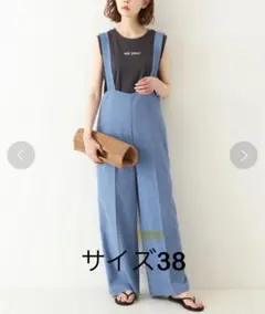 ま*)様 SLOBE iENA デニムブルー サロペット サイズ38