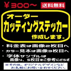 オーダーカッティングステッカー　オリジナルステッカー　チームステッカー　カスタム