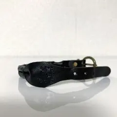 【早い者勝ち】IL BISONTE イルビゾンテ　レザー ブレスレット　ブラックのサムネイル