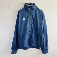 Champion ナイロンジャケット　ブルゾン　80〜90's【Oサイズ】濃青