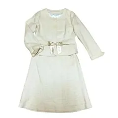 (ホワイトジョーラ)　フォーマルスーツセットアップ　ベージュ　入学卒業式　13号