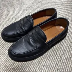 希少品】Clarks 24cm スエード コインローファー ビブラムソール