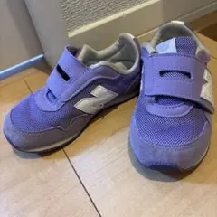 New Balance 紫 スニーカー ベルクロ　16.5センチ