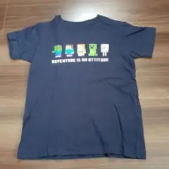 UNIQLO　Minecraft Tシャツ 140サイズ　ネイビー