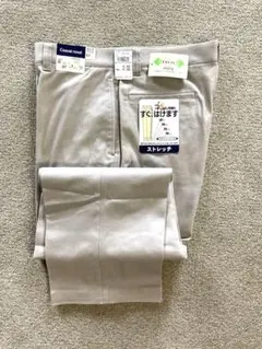 Casual road メンズ チノパン ストレッチ ベージュ 88cm