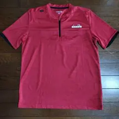 diadora レッド ポロシャツ M