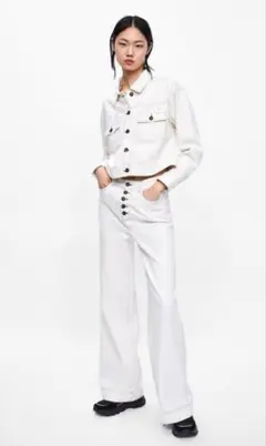 ZARA セットアップ　ボトムス　丈長め