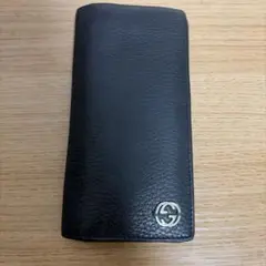 Gucci 二つ折り財布 ブラック ストライプ - メルカリ
