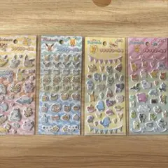 【4枚セット】ポケモンシール　プチプチシール　3 4 ピカチュウ　イーブイ