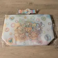 ダッフィー＆フレンズカラフルハピネス　スーベニアランチケース　ランチバンドセット