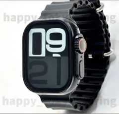 ブラック 2.19インチ 大画面 S9 スマートウォッチ