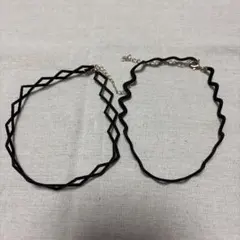 黒いチョーカー2点セット