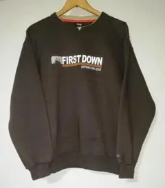 90s FIRST DOWN ファーストダウン ロゴ スウェット