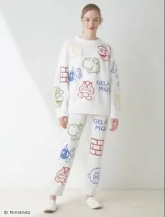 gelato pique スーパーマリオ ロングパンツ