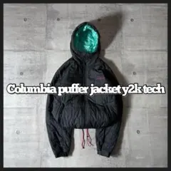 Columbia キルティング パファージャケット y2k ドローコード テック