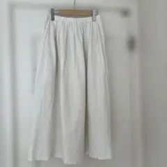 モンサカタ 2WAY リネン &綿 タックフレア スカート - メルカリ