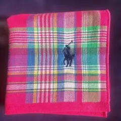 ポロ・ラルフ・ローレン　チェック柄ハンカチ