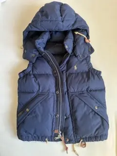 ⭐️Polo Ralph Lauren⭐️フード付きダウンベスト ネイビー