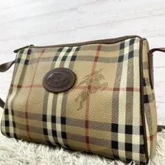 ✨バーバリー ショルダーバッグ シャドーホース ノバチェック 斜め掛け PVC