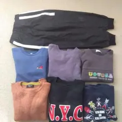 男児１３０トレーナー５、セーター１、ジャージズボン１