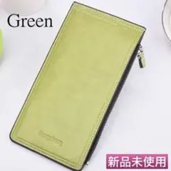 カードケース 長財布 収納力抜群 コンパクト 大人気 新品未使用　グリーン