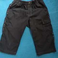 膝下ハーフパンツ　黒　150