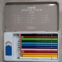 三菱鉛筆 uni ARTERASE COLOR 消せる色鉛筆 12色