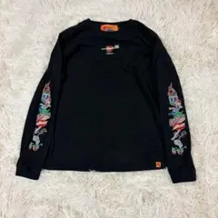 美品✨レフトアローン　ロンT刺繍ロゴ　サーカス　マルチカラー　リップのサムネイル