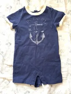Ralph Lauren ネイビー アンカー柄　ロンパース 6M 70センチ