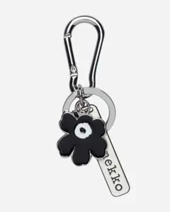 【未使用】marimekko マリメッコ ウニッコ キーホルダー ブラックのサムネイル