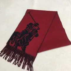 未使用品　ポロラルフローレン　マフラー　bigロゴ