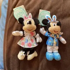 ミッキー・ミニー キーホルダーセット 2016イースターレア