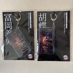 鬼滅の刃 冨岡義勇 胡蝶しのぶ スライドアクリルキーホルダー セット 鬼滅の刃