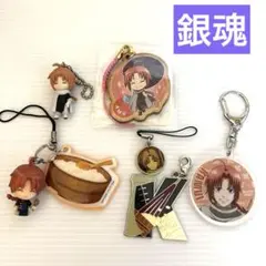 銀魂　木製ストラップ　マスコットフィギュア　チャーム　アクキー　神威