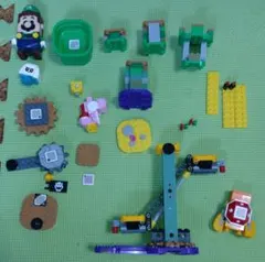 【訳あり】スーパーマリオ ルイージ ブロックセット71387