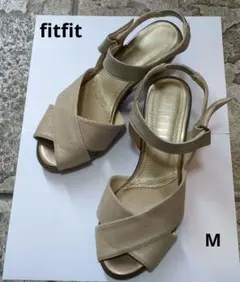 fitfitフィットフィット セパレートヒールクロスサンダル