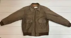 【極希少】90s ヴィンテージ レザーフライトジャケット A-2タイプ 本革 茶