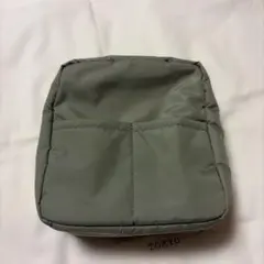 無印良品　ナイロンメイクポーチカーキ／約１６×１４×６ｃｍのサムネイル