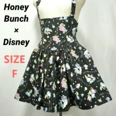 Honey Bunch×Disney　コラボジャンスカ　スカート　アリス柄　黒のサムネイル