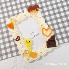 ホイップデコ　トレカケース　ヒヨコ　チョコ　オレンジ　硬質ケース　0715