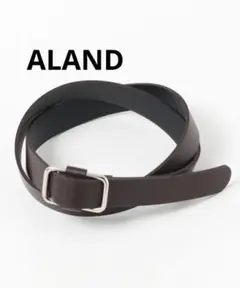 【新品】ALAND　3.3 Field Trip　SQUAREバックルベルト　茶