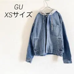 GU フード付きGジャン XSサイズ コットン ポリエステル デニム