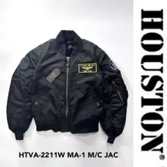 美品ヒューストン Houston L-2A 刺繍パッチカスタム サイズ40 ヒューストン L-2A フライトジャケット 40 モスキートパッチカスタム