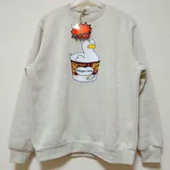 新品 裏起毛 スウェット 未使用 タグ付 メンズ L パロディ おもしろ