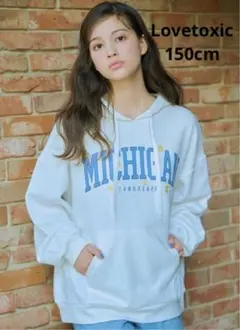 Lovetoxic フラワー刺しゅうパーカ