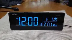 セイコー 置き時計 DL205Kと純正ACアダプター B7667-7218