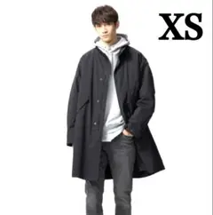 【極美品】ユニクロ　ウィンドブルーフ2WAYコート ブラック　メンズXS