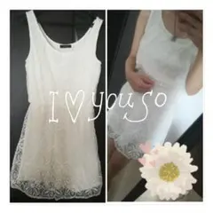 試着のみ✨rienda シフォンワンピース　花柄　フラワー　デートに❣️