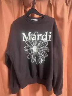 Mardi Mercredi スウェット ブラウン