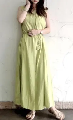 ROPE' PICNIC♡ガーゼ調ワンピース　透け防止インナーキャミワンピース付